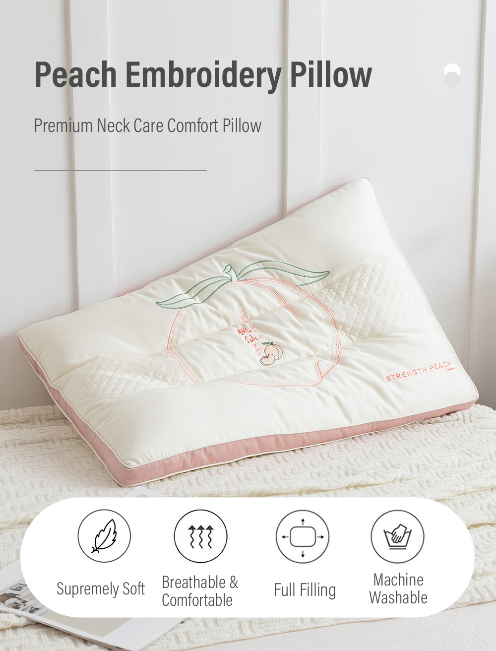 Sweet Home Peach Fragrance Pillow-1